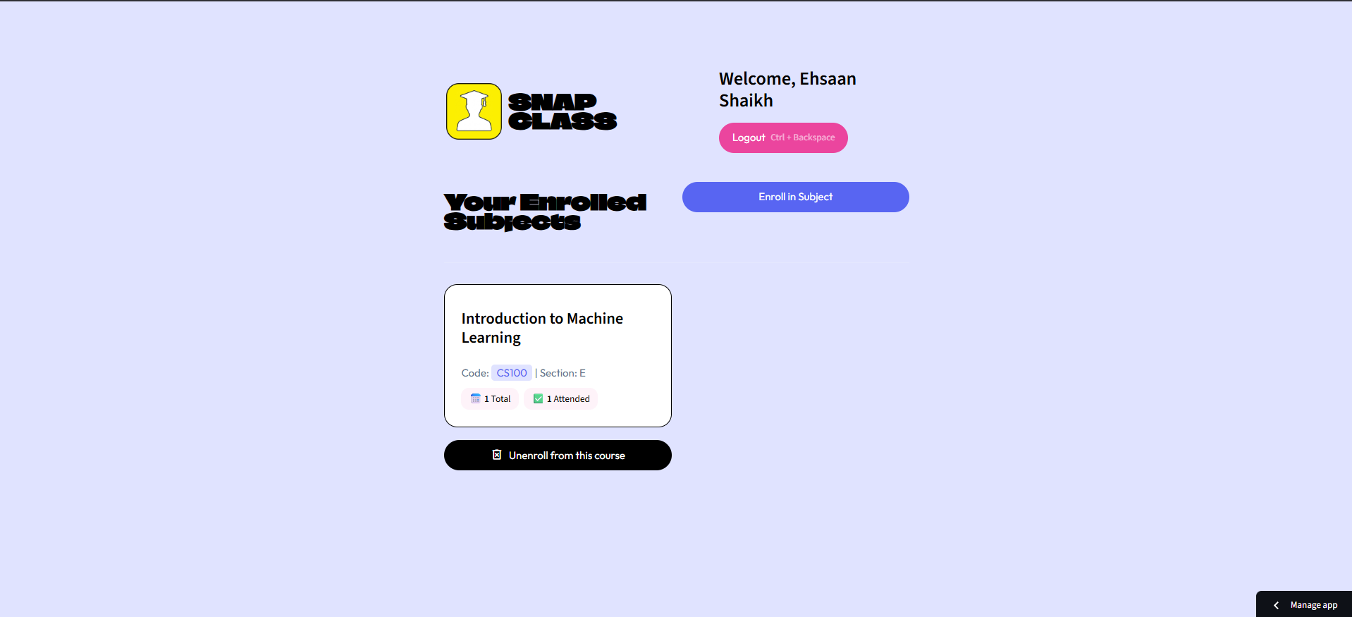 Student Dashboard