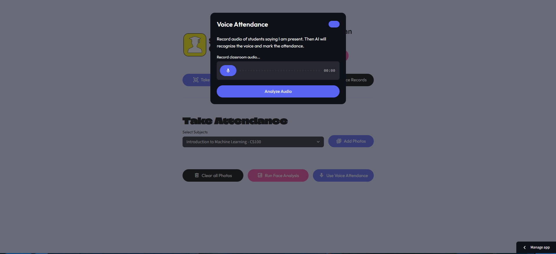 Voice Attendance